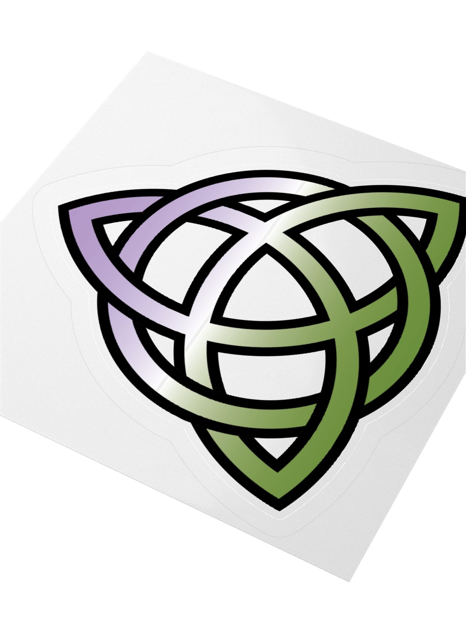 Genderqueer Pride Gradient Celtic Knot Sticker product image (8)