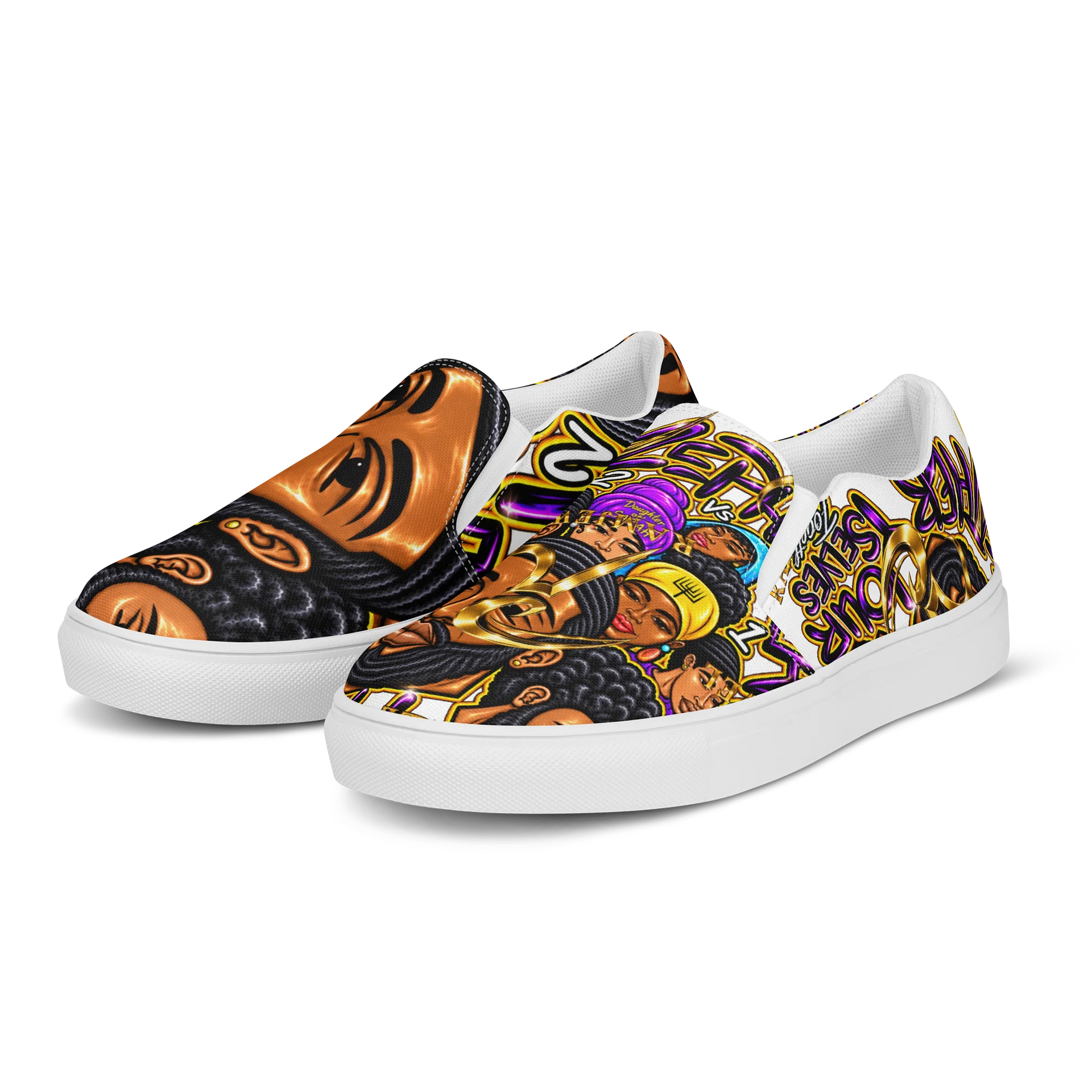 Zephaniah 2 vs 1 Art Slip-On Canvas Shoes product image (3)