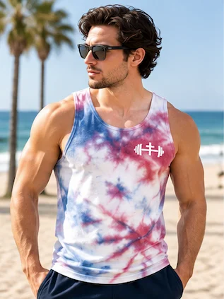 His House Mens Performance Tank - "USA 250th" by His House