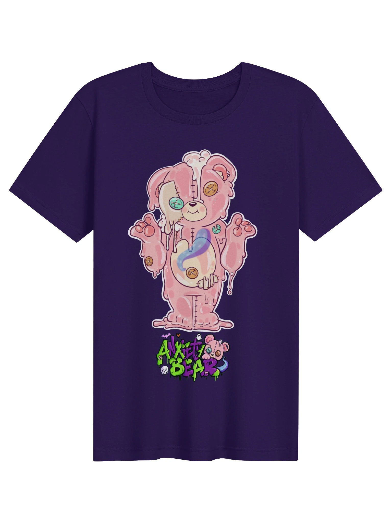 Anxiety Bear Scare Bear Tshirt: Slime Bear product image (29)