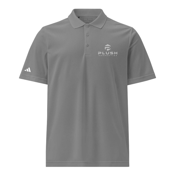 Plush Adidas Sport Polo Shirt Grey product image (1)