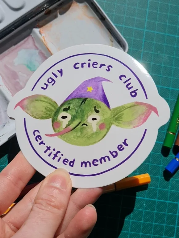 Ugly Criers Club Goblin Vinyl Sticker product image (1)
