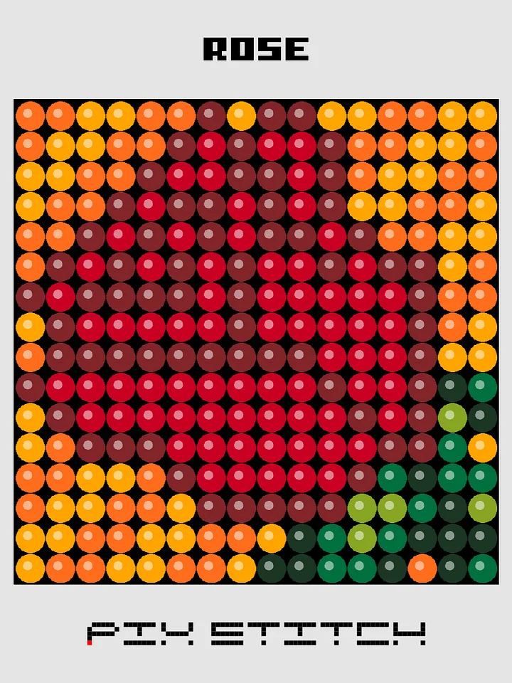 Rose Pixel Art product image (1)