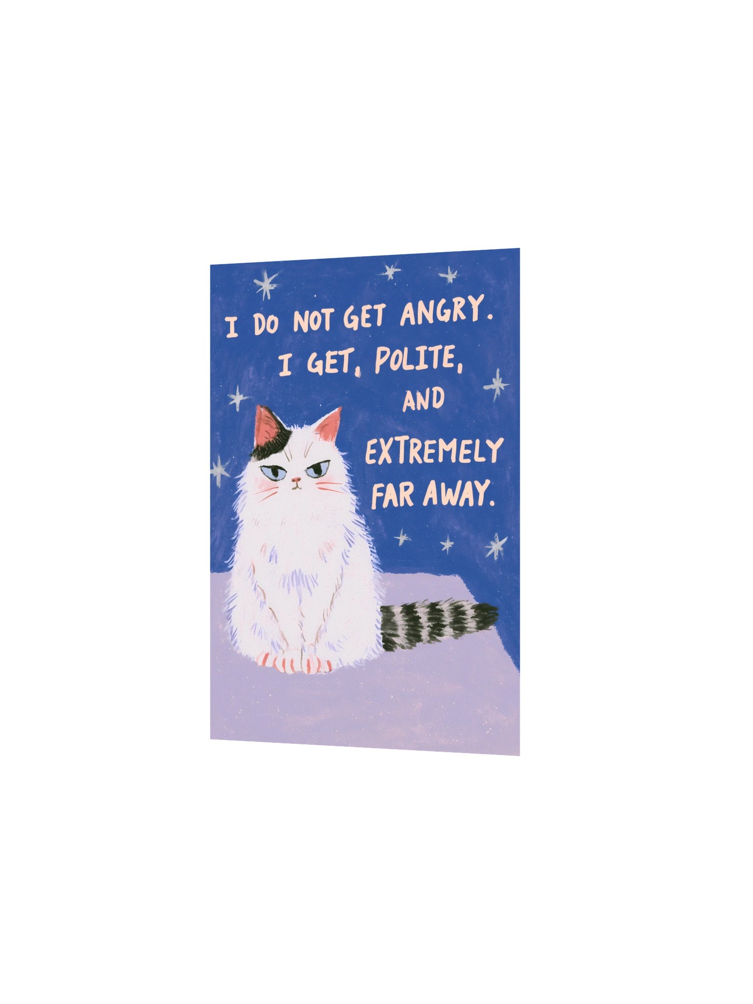 Polite, Extremely Far Away Cat Poster product image (10)