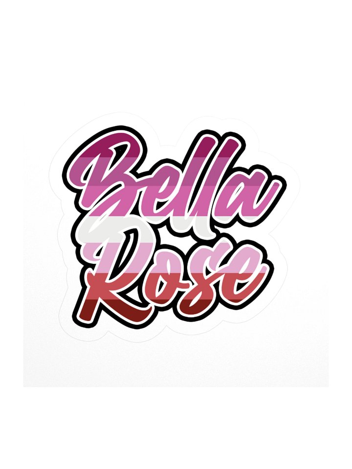 Bella Rose Lesbian Pride Sticker product image (1)