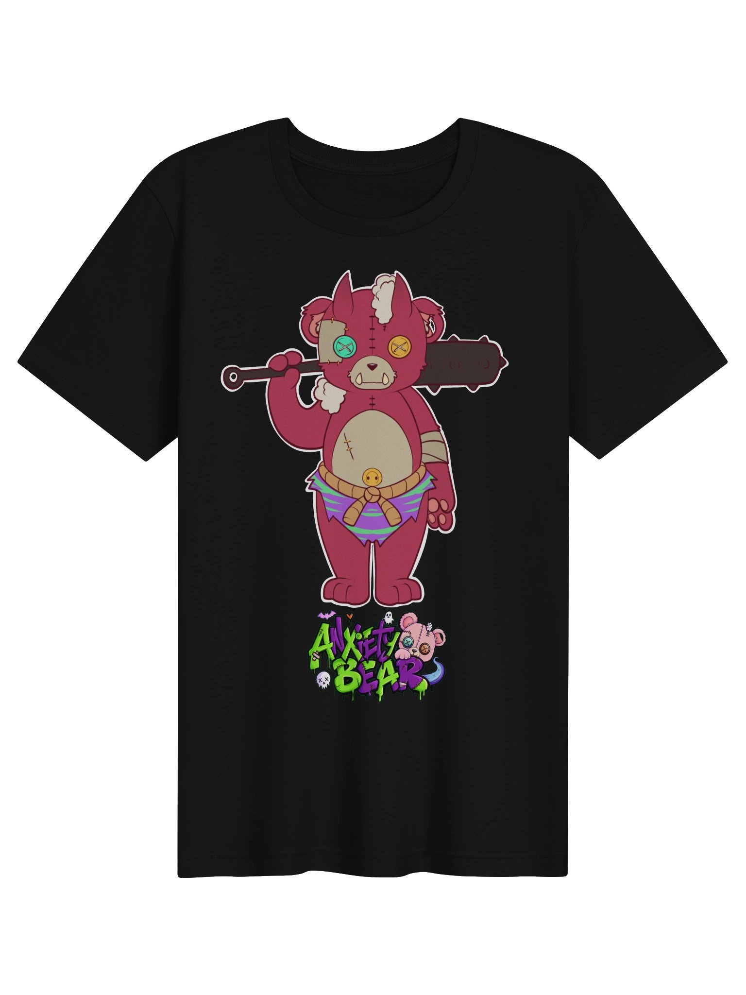 Anxiety Bear Scare Bear: Oni T-Shirt product image (1)