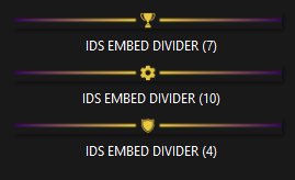 Purple and Gold Embed Divider Bars product image (2)