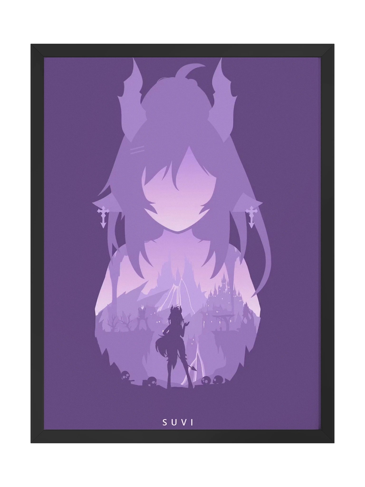 Suvi Splash Art Poster Framed product image (1)