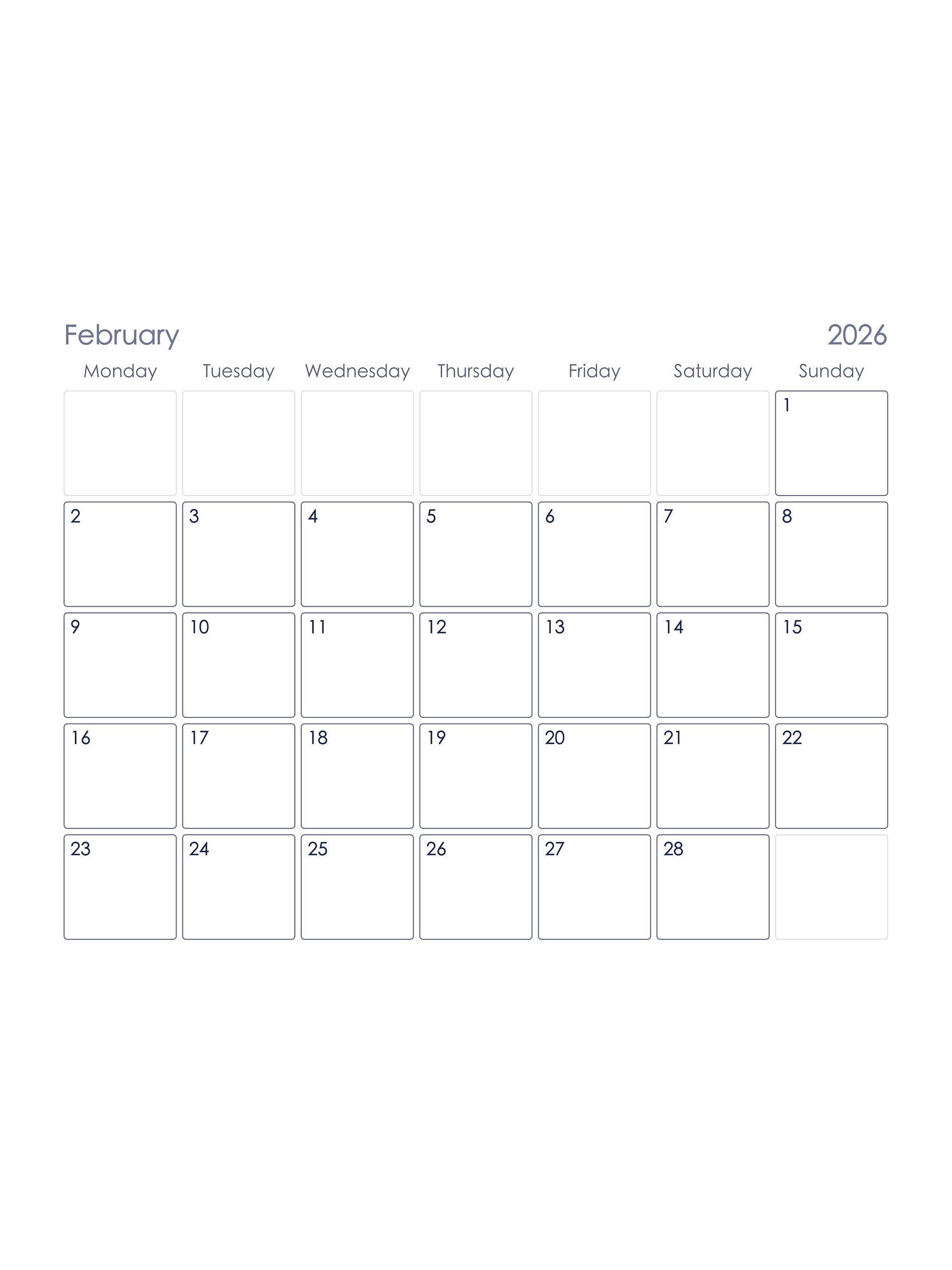 月历 Month Calendar product image (2)
