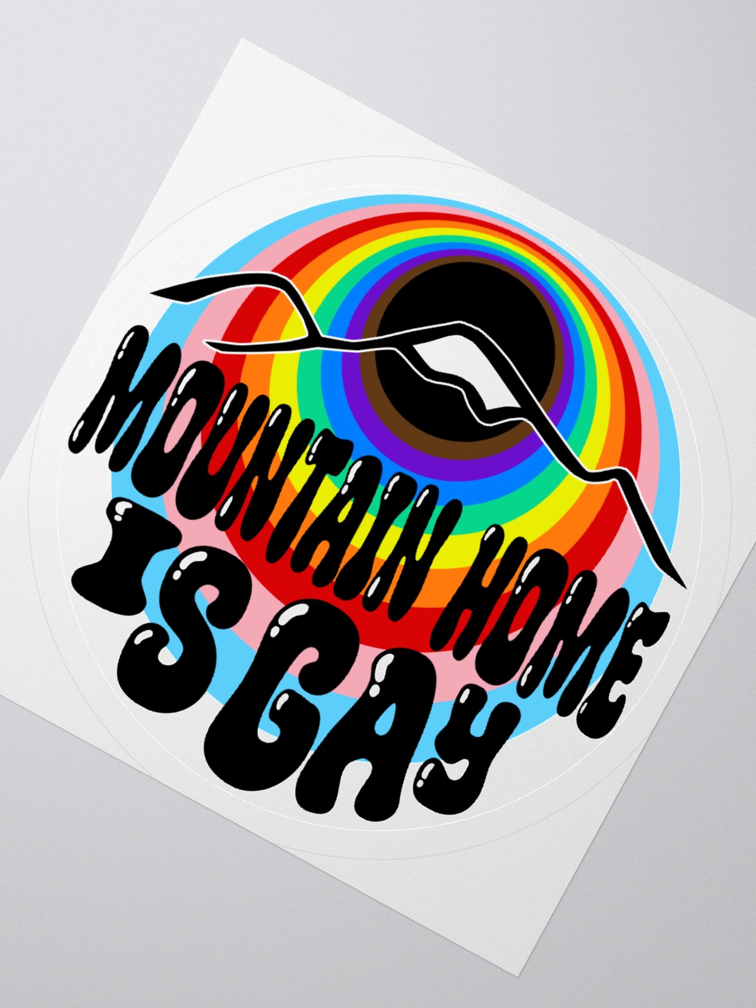 "MOUNTAIN HOME IS GAY" city sticker product image (2)