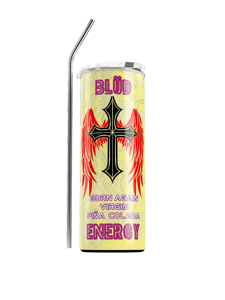 Blüd Energy Born Again Virgin Piña Colada steel tumbler product image (1)