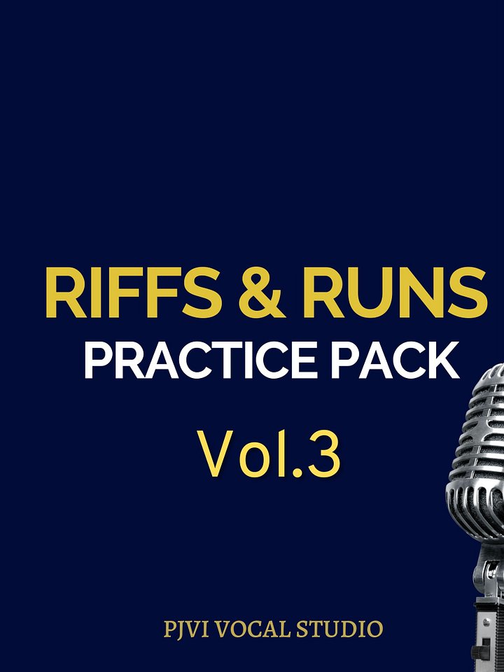 Riffs & Runs Practice Pack Vol.3 + Bonus Vocal Etude product image (1)