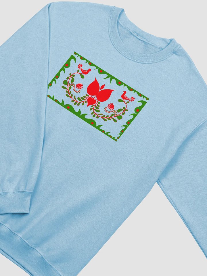 Hungarian Folk Art Sky Blue Sweatshirt product image (2)