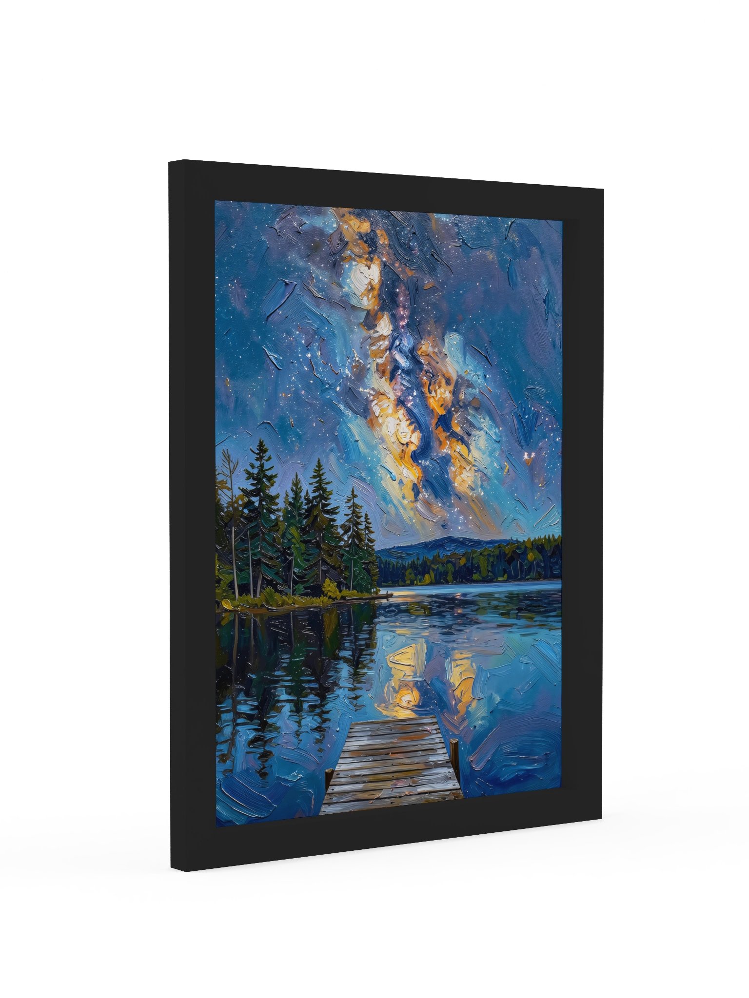Starry Night Over the Lake Framed Print product image (14)