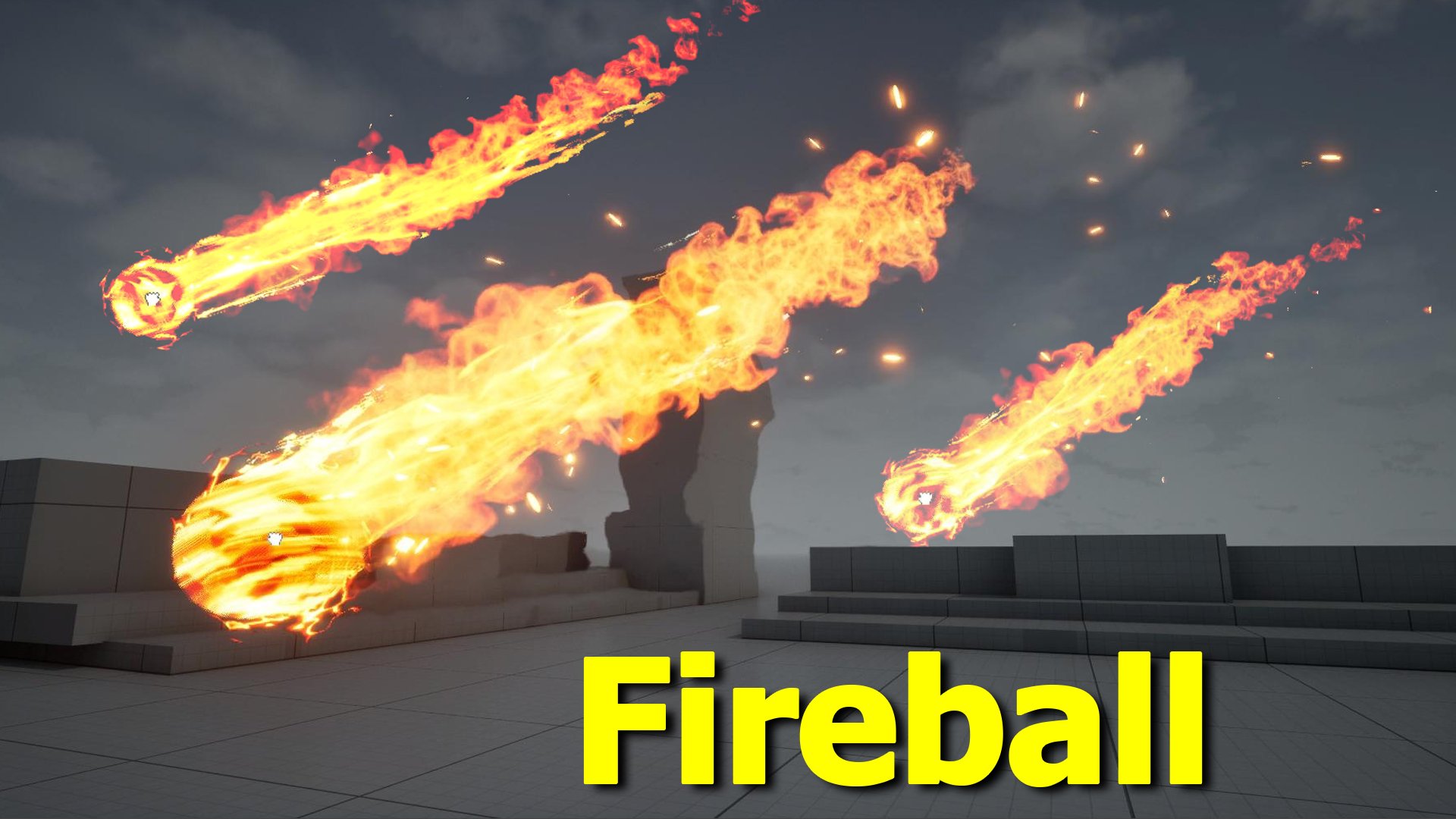 Fireball in Unreal Engine 5 Niagara product image (1)