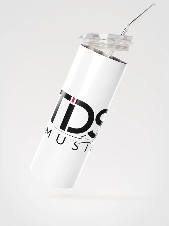 TDS Music 20oz Vacuum-Insulated Stainless Steel Tumbler with Straw - White Musical Design product image (2)