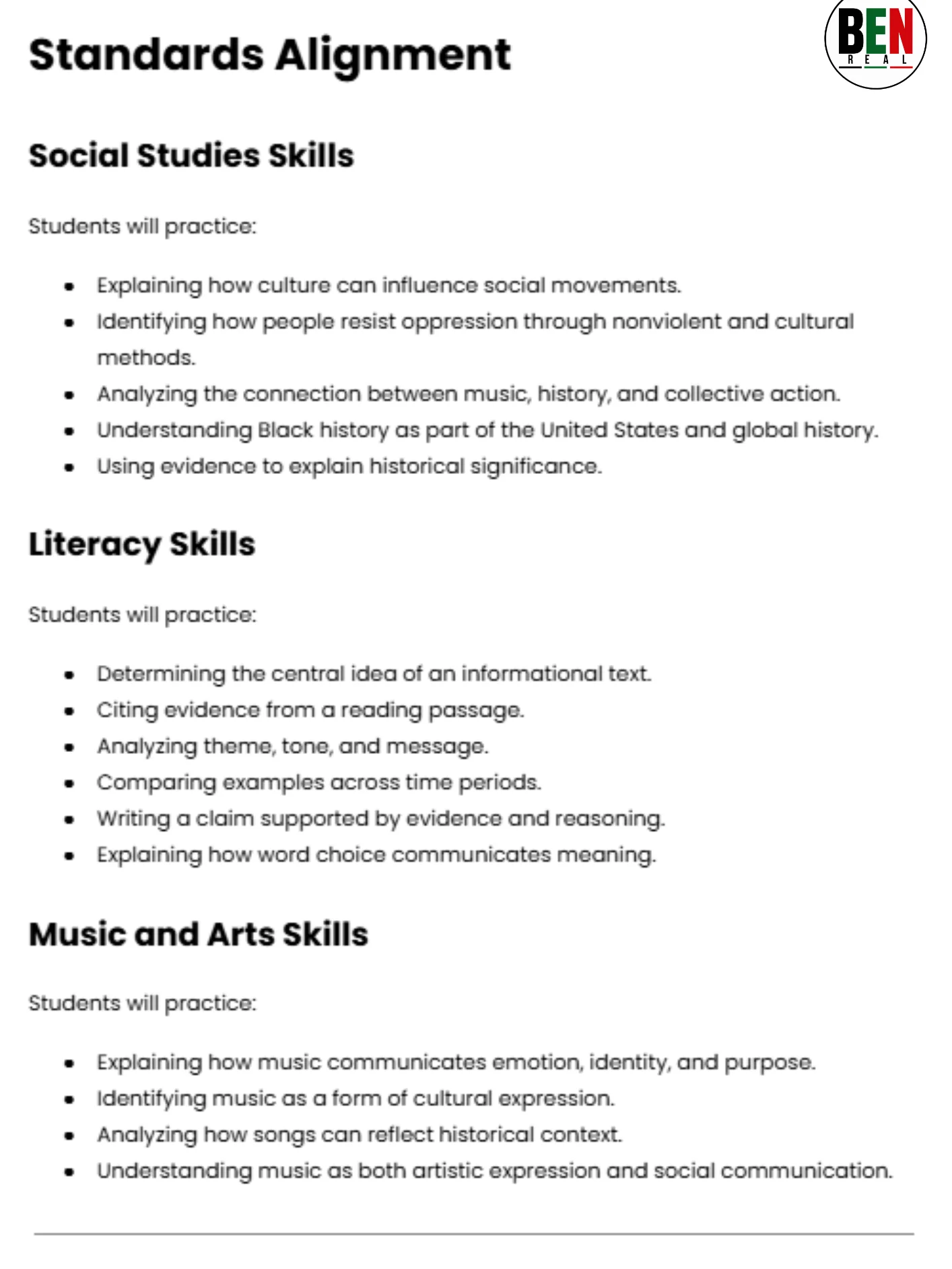 Black History 365 Sub Plan: From Spirituals to Freedom Songs | Middle School Music| 60-Minute Lesson product image (4)