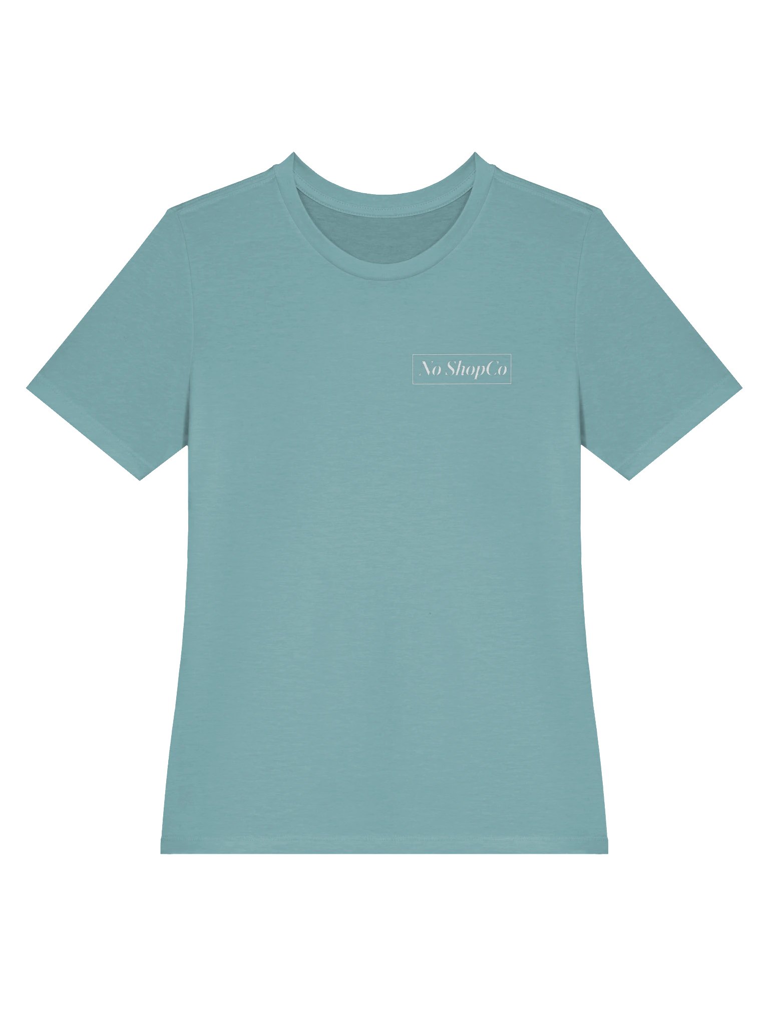 No ShopCo Women's Heather Blue Lagoon Tee - White Artwork product image (3)