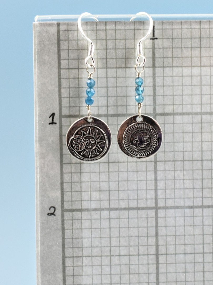 Sun & Moon Sterling Silver Earrings – Embrace the Balance product image (2)