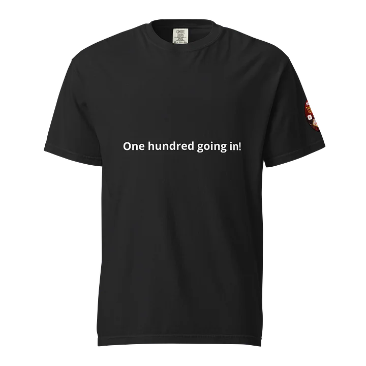 The Maccers Travel Vlogs - One hundred going in! Black T-shirt product image (1)