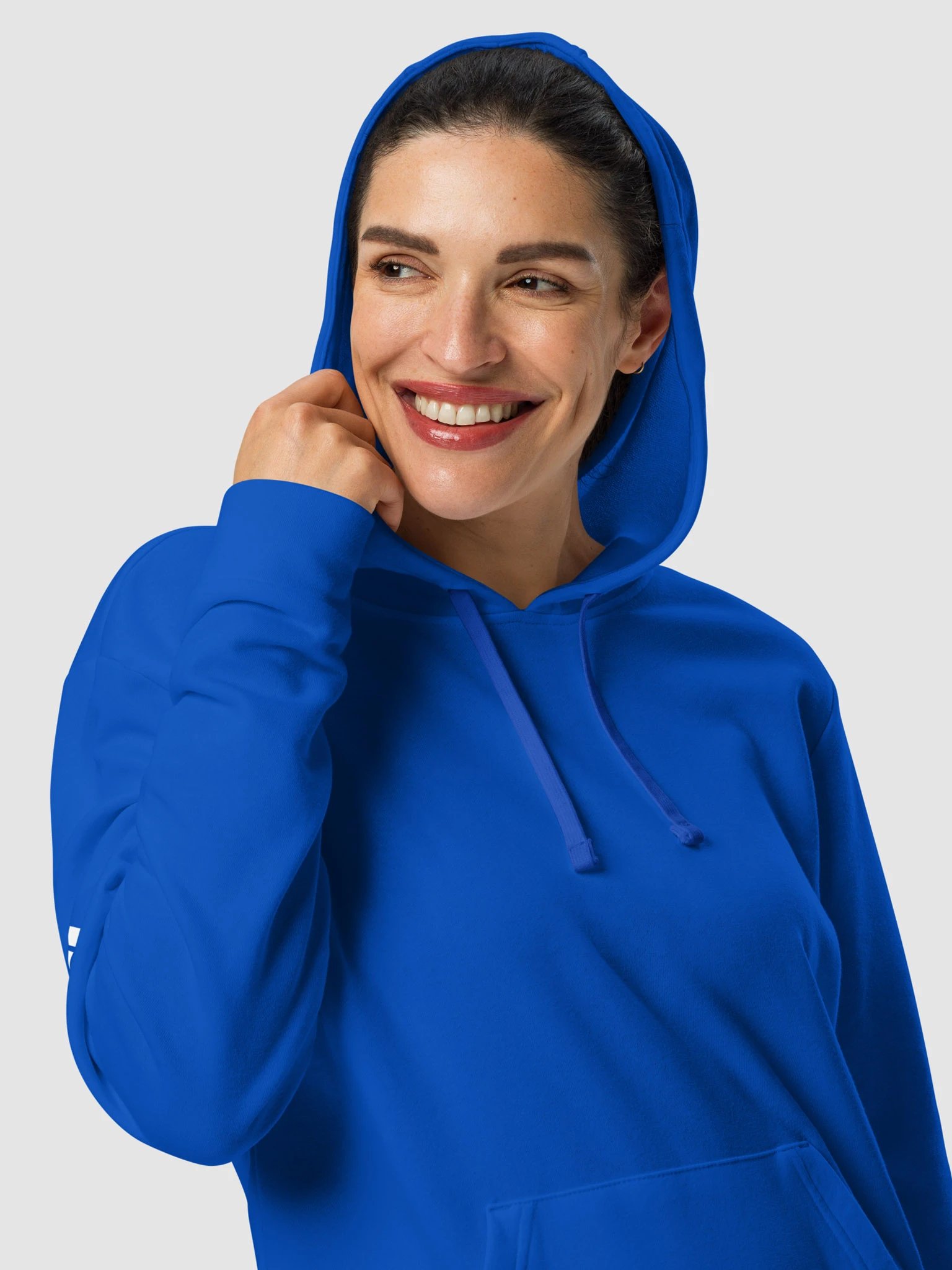 Plain Color Royal Blue Hoodie product image (3)