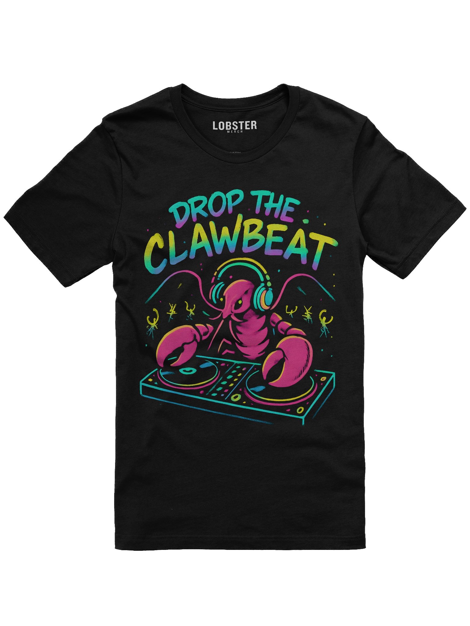 DJ Lobsta T-Shirt | Funny Lobster DJ Graphic Tee product image (2)