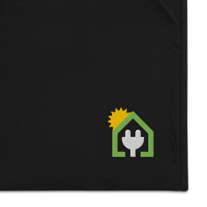 Plug It In Solar High-Quality Embroidered Premium Sherpa Blanket product image (1)