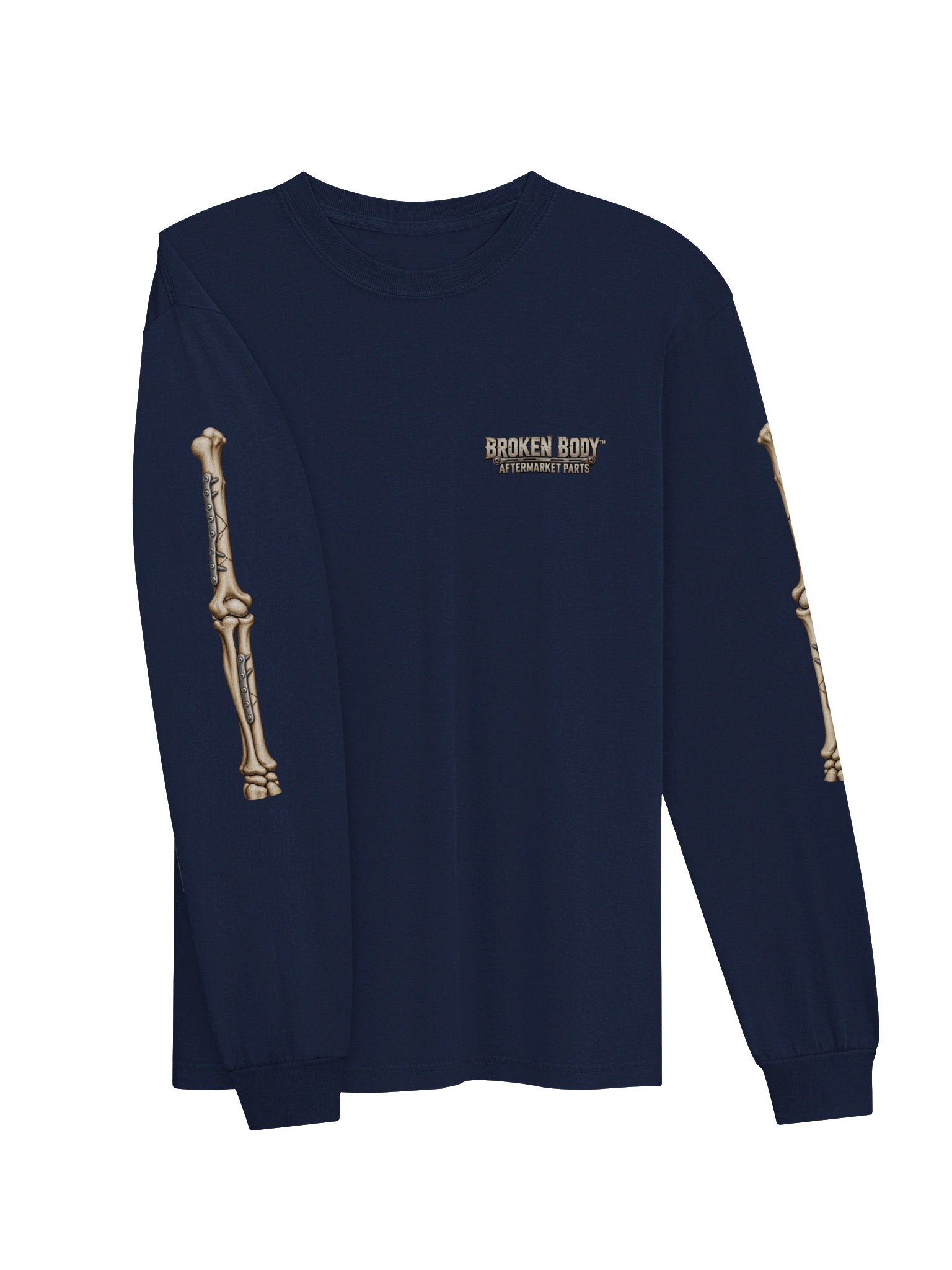 Broken Arms Shirt — Aftermarket Parts Upper & Lower Arms Long-Sleeve Tee | Rebuild Shop product image (5)