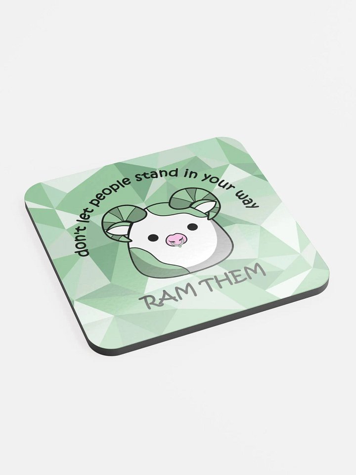 Glossed Cork Coaster - Ram Them product image (2)