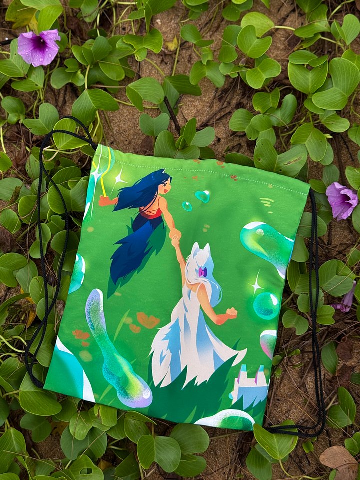 "TOUCHING GRASS" Draw String Bag product image (1)