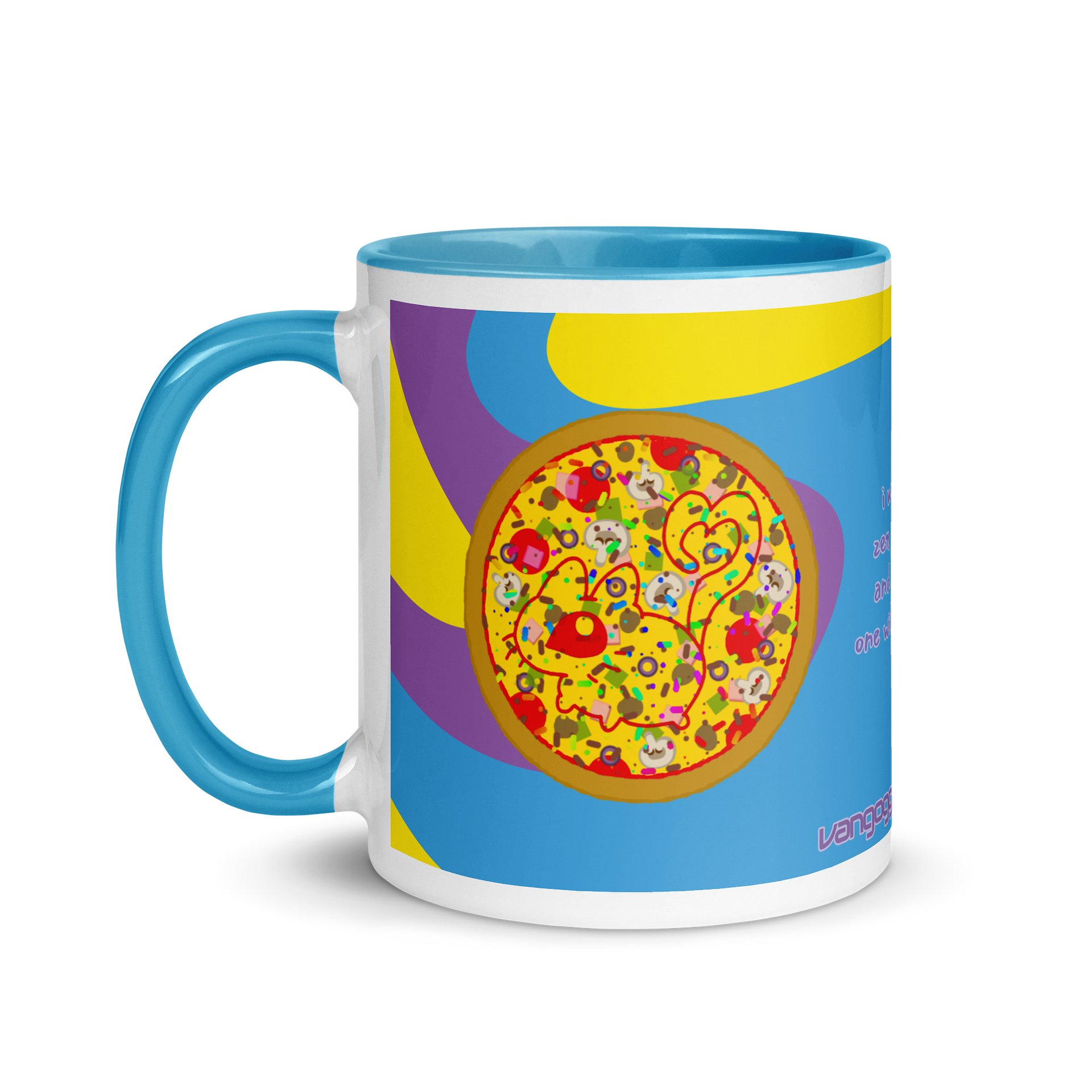“one with everything” rainbow sprinkle deluxe vanny pizza graphic mug product image (4)