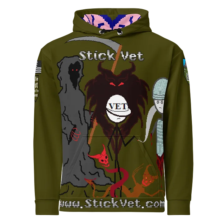 Green Stick Vet's Demons Athletic Hoodie product image (1)