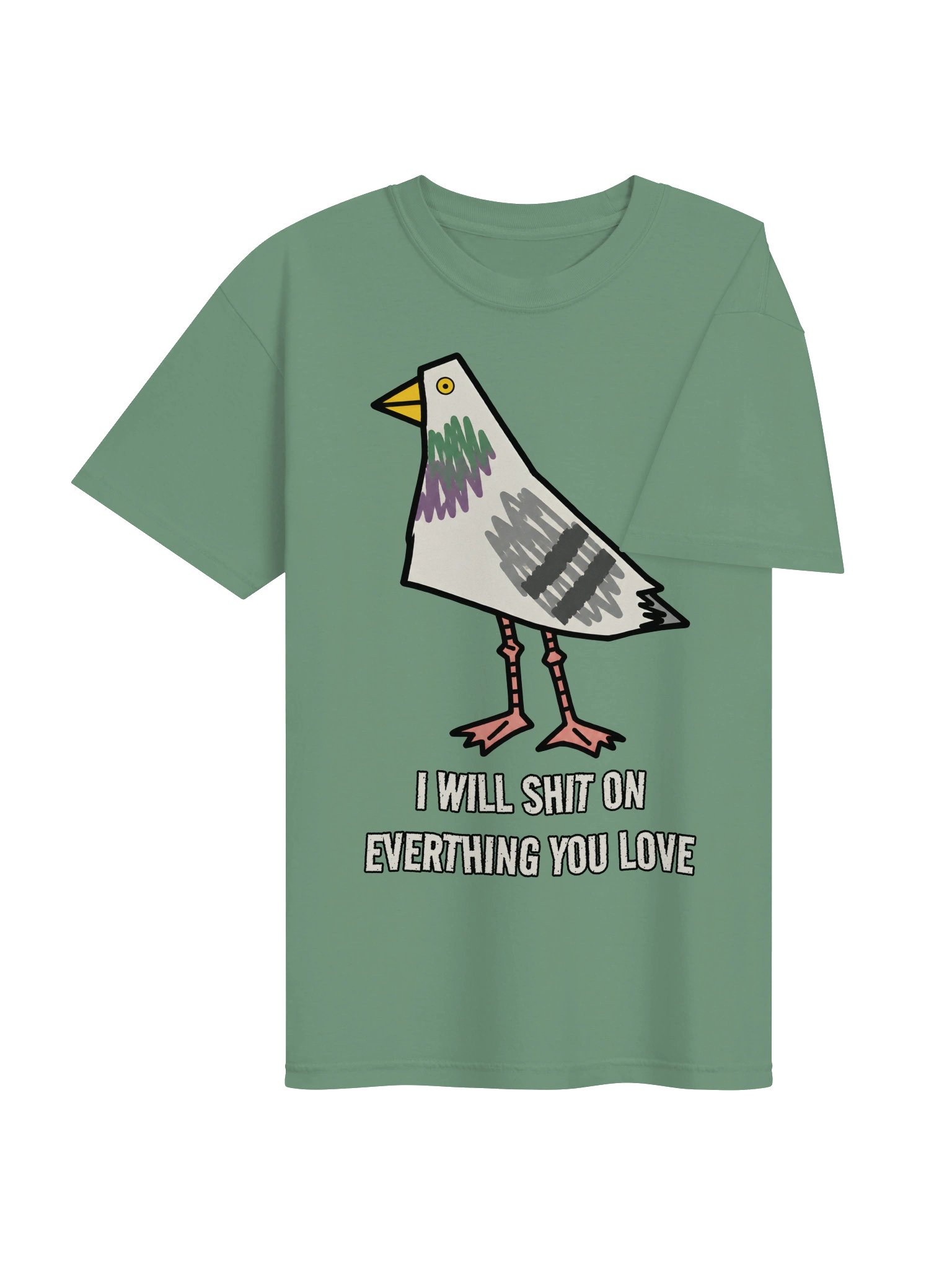 Dove Shit .... Heavyweight Vintage Graphic Tee product image (4)