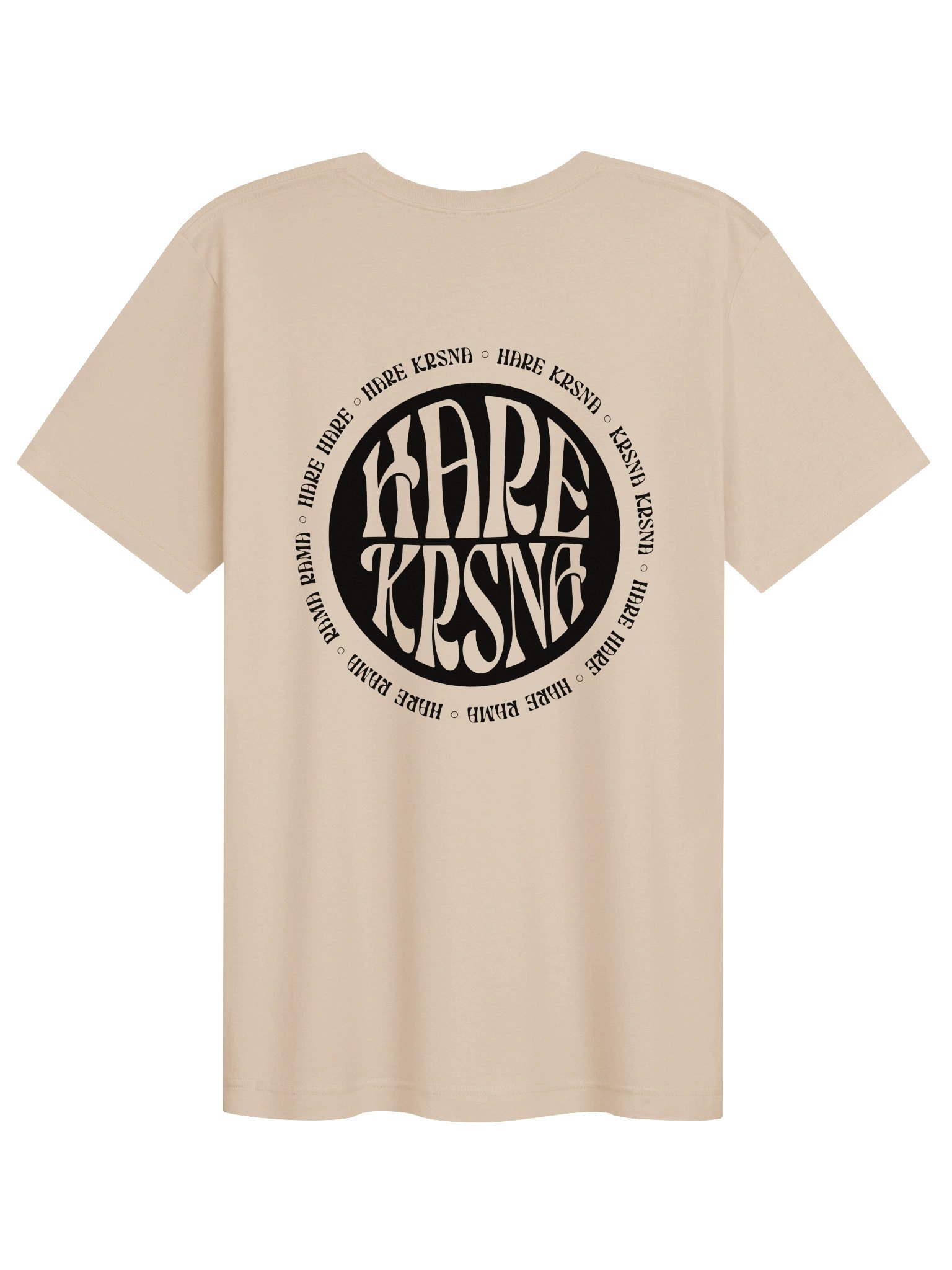 retro 70s hare krsna tee - black artwork product image (2)