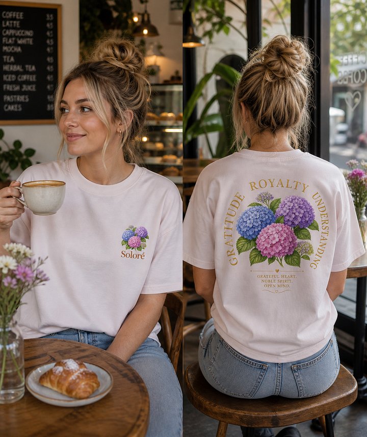 Botanical - Hydrangea Tshirt