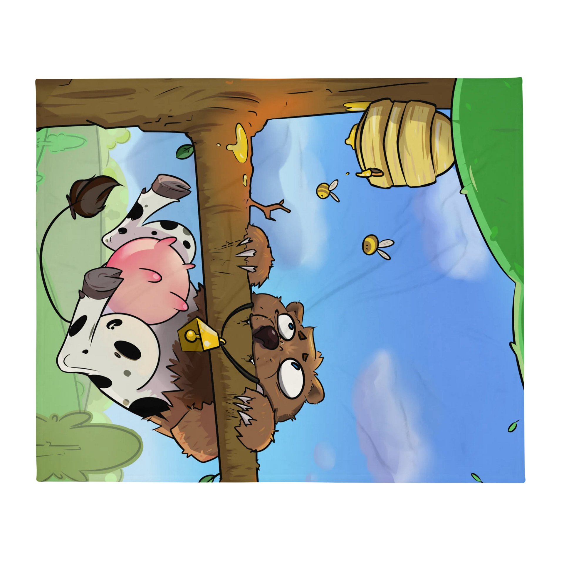 Hang In There Cowbear Blanket product image (2)