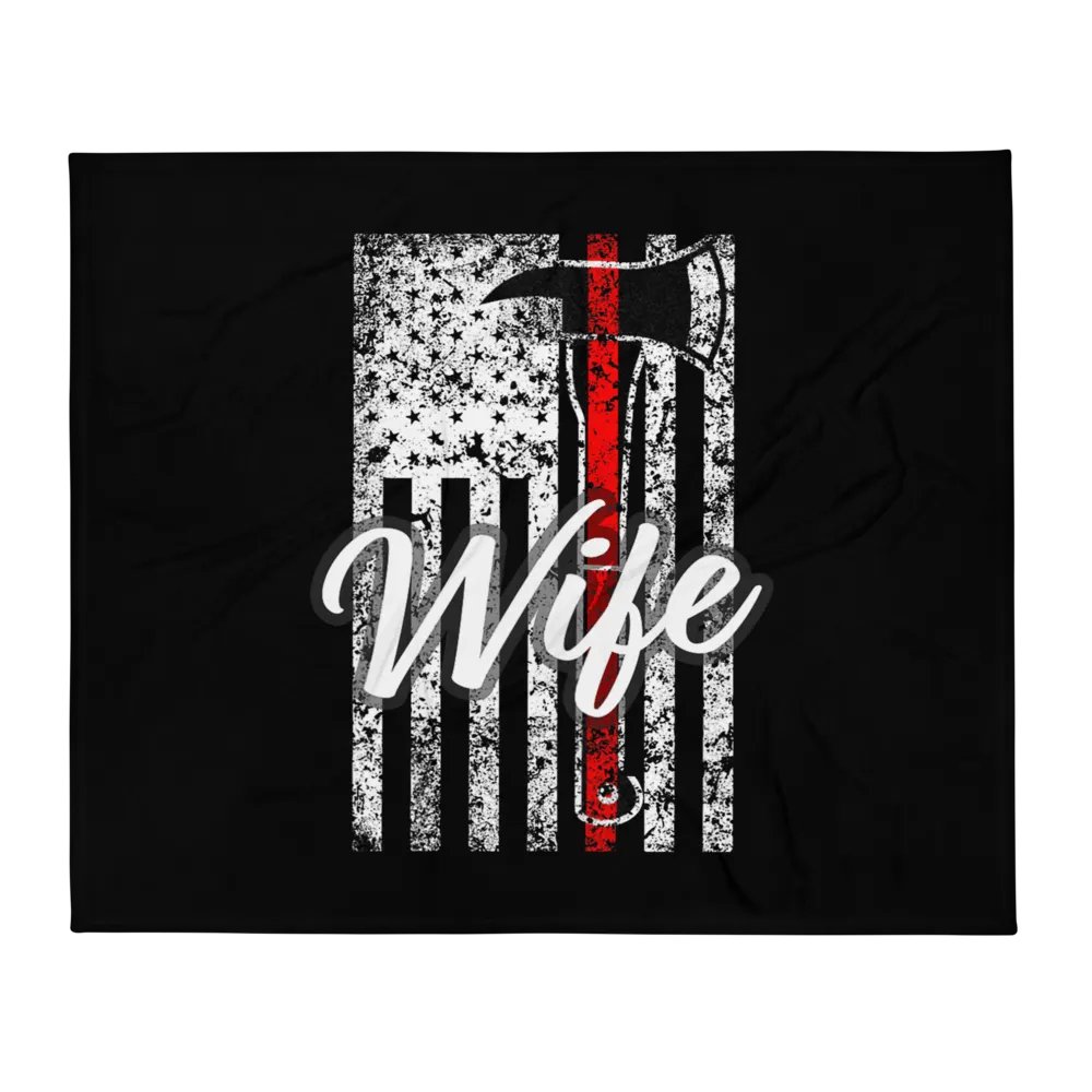 Firefighter Wife - Throw Blanket product image (1)