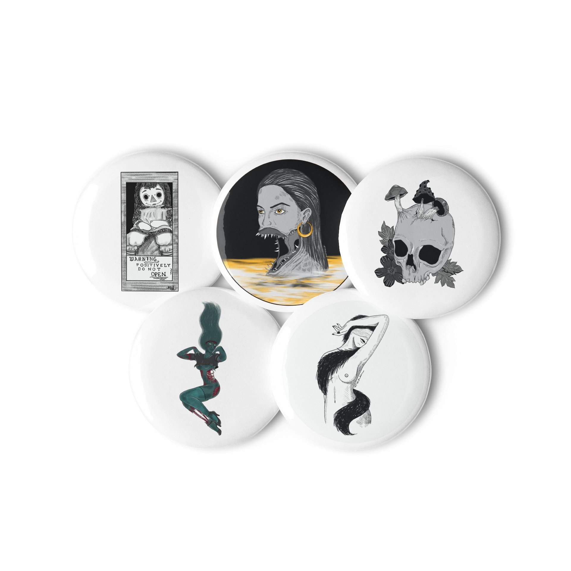 Spooky Pin Button Set product image (3)