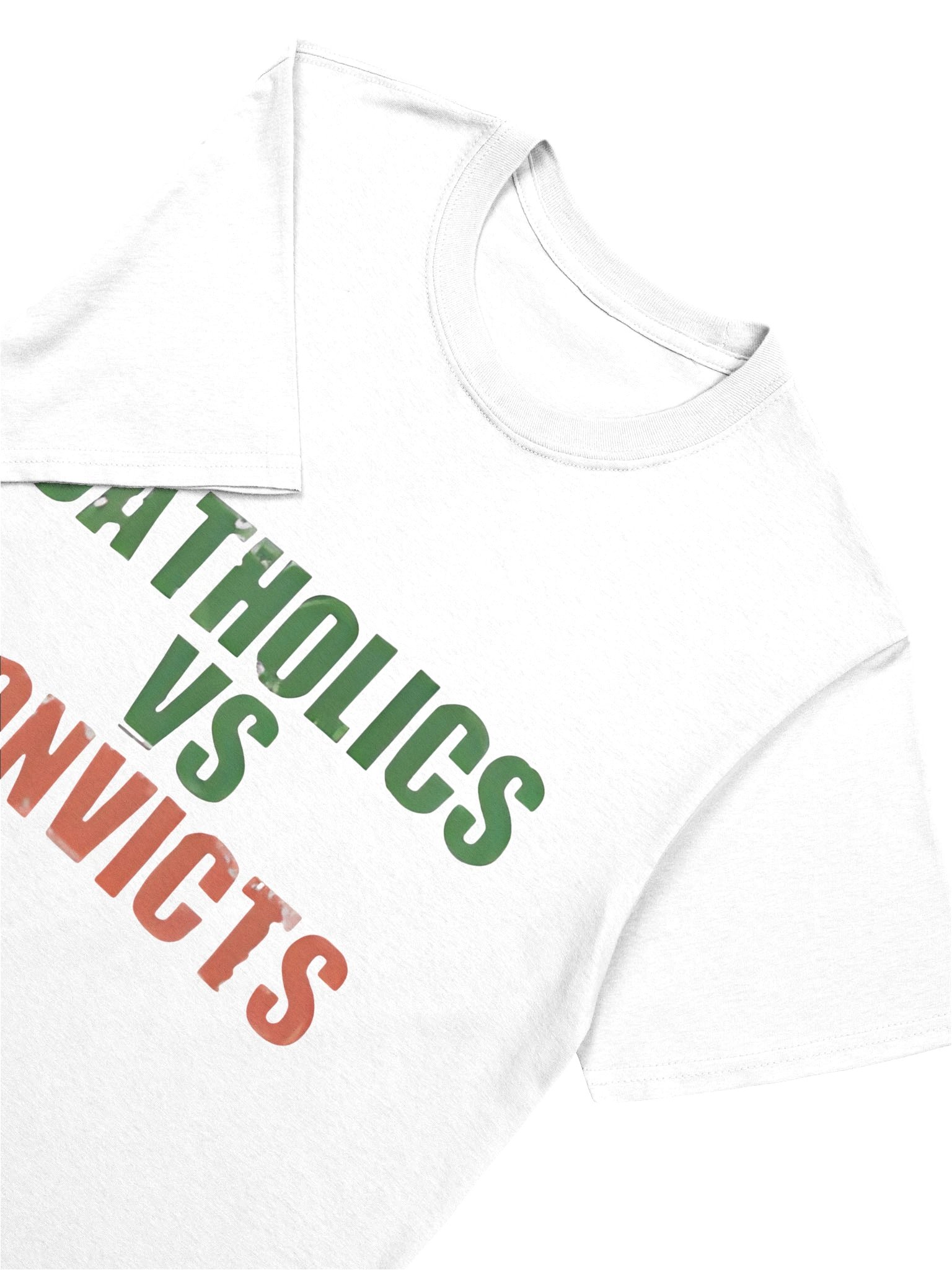 Catholics vs Convicts T-Shirt — Retro Rivalry Faith & Football Tee product image (5)