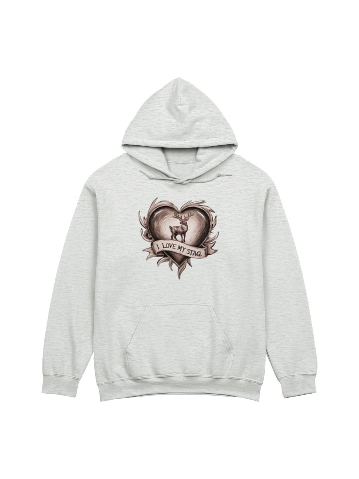 I Love My Stag Pencil and wash classic hoodie for the Vixen Hotwife. product image (2)