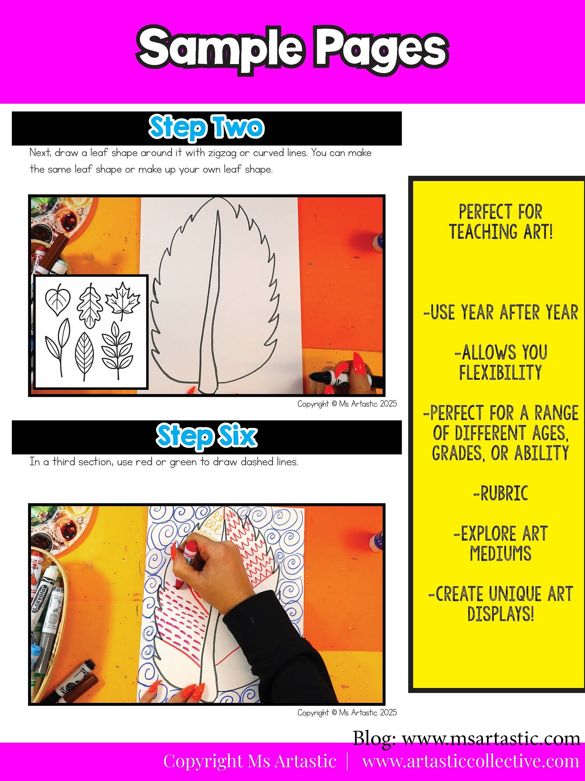 Autumn Art Lesson Autum Leaf Line Art Project Autumn Reading Wrinting Prompts product image (7)