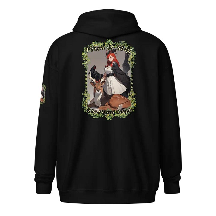 Vixen and Stag the perfect couple zip front hoodie product image (1)