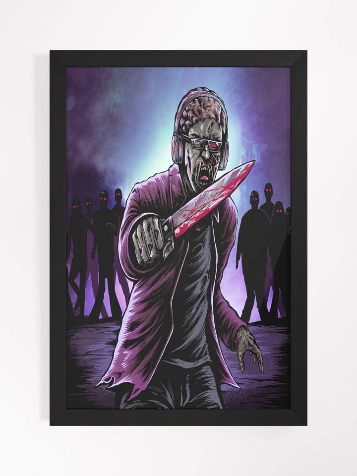 ZombieSlayer2948 Horror Edition Rectangle Framed High-Quality Matte Poster (in) product image (1)