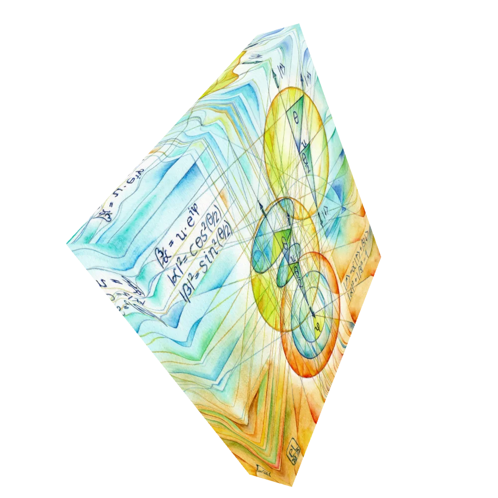 Spinning Projection - Quantum Physics Art Canvas Print product image (2)