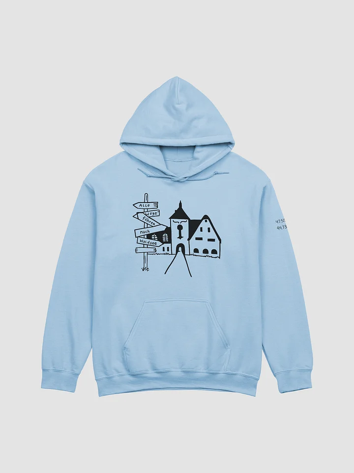 Alle Wege führen nach Waldsee adult hoodie (multiple colors) product image (1)