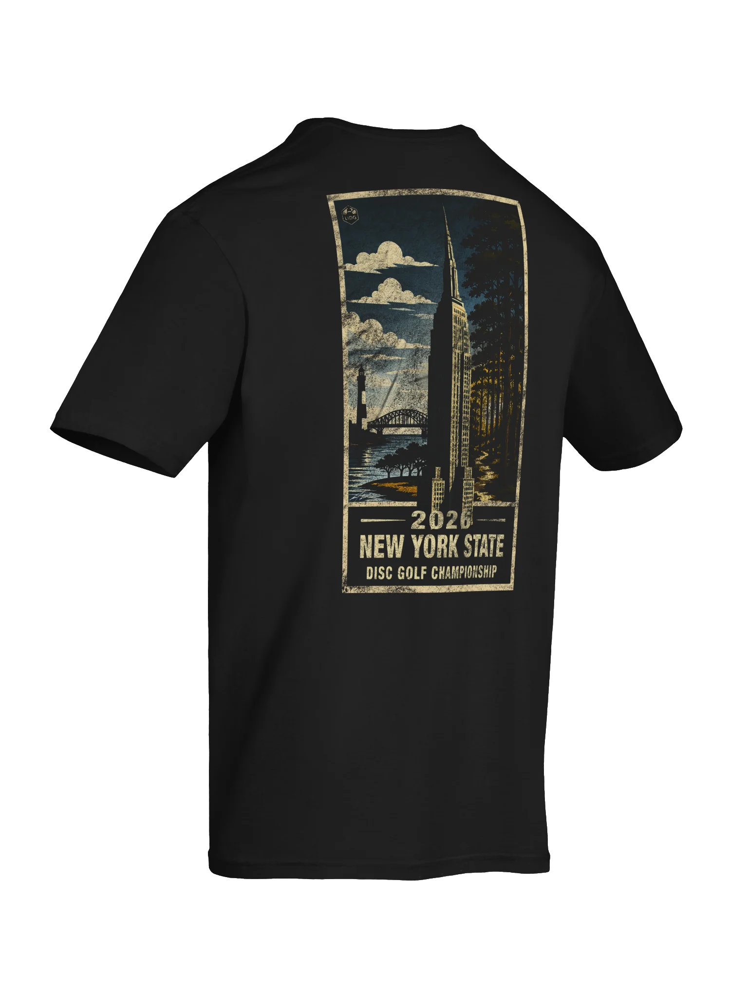 New York State Disc Golf Championship – T-Shirt (Dark) product image (8)