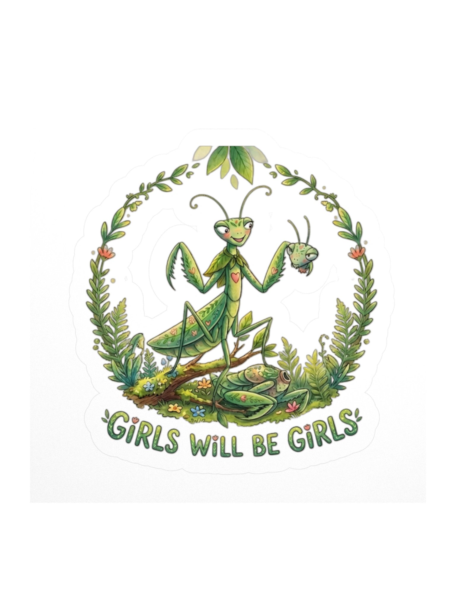 Girls will be Girls Kiss-Cut Sticker product image (1)