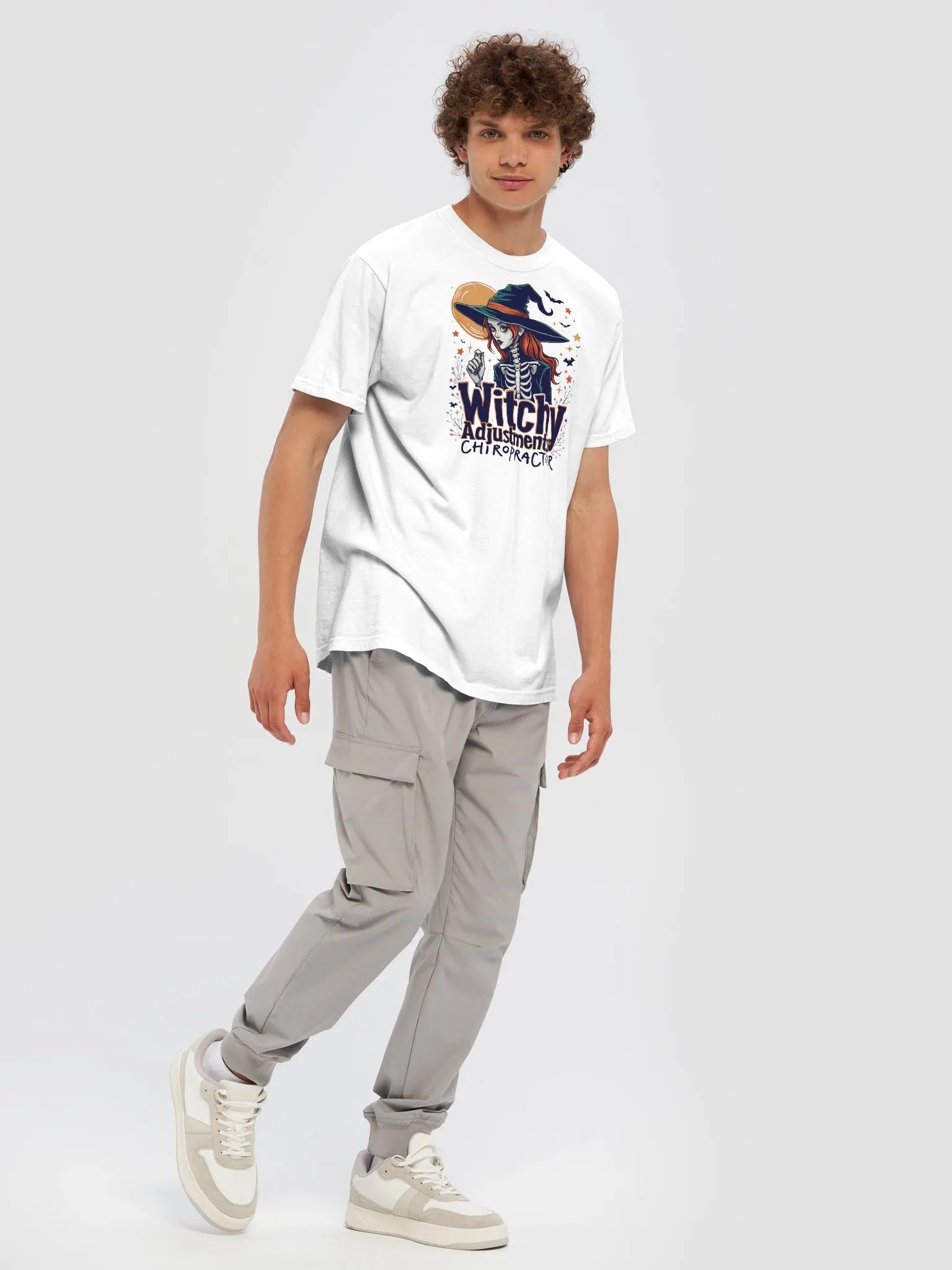 Witchy Adjustments Chiropractor Cotton T-Shirt product image (7)