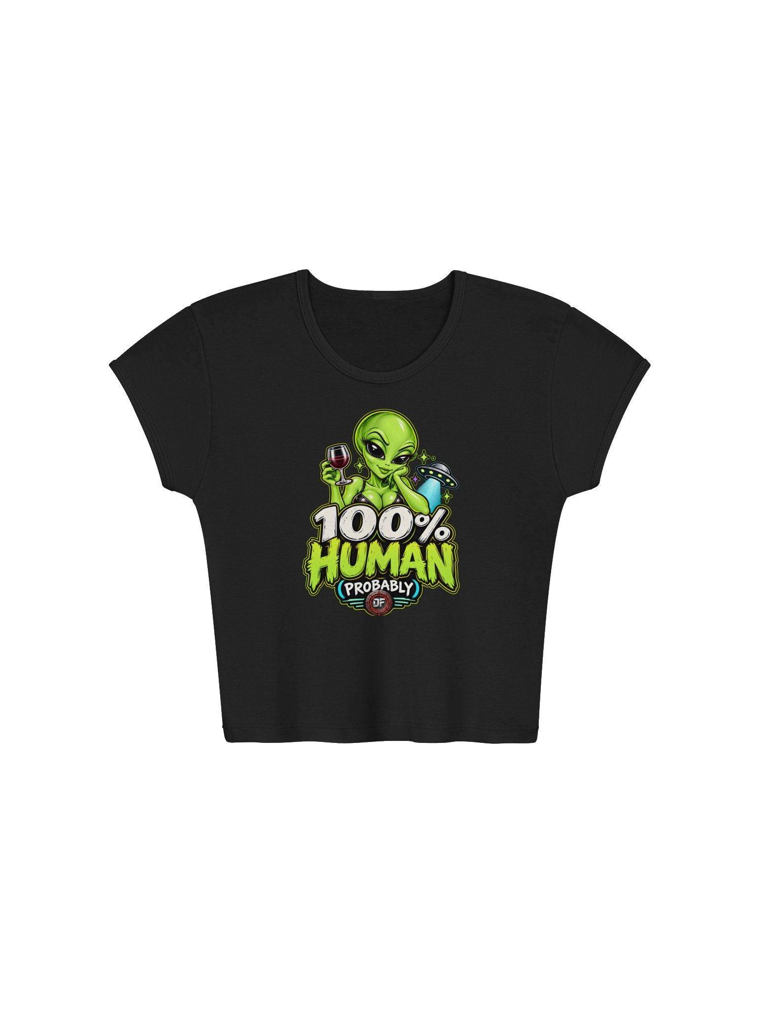 100% Human (Probably) Women’s Crop Top product image (5)