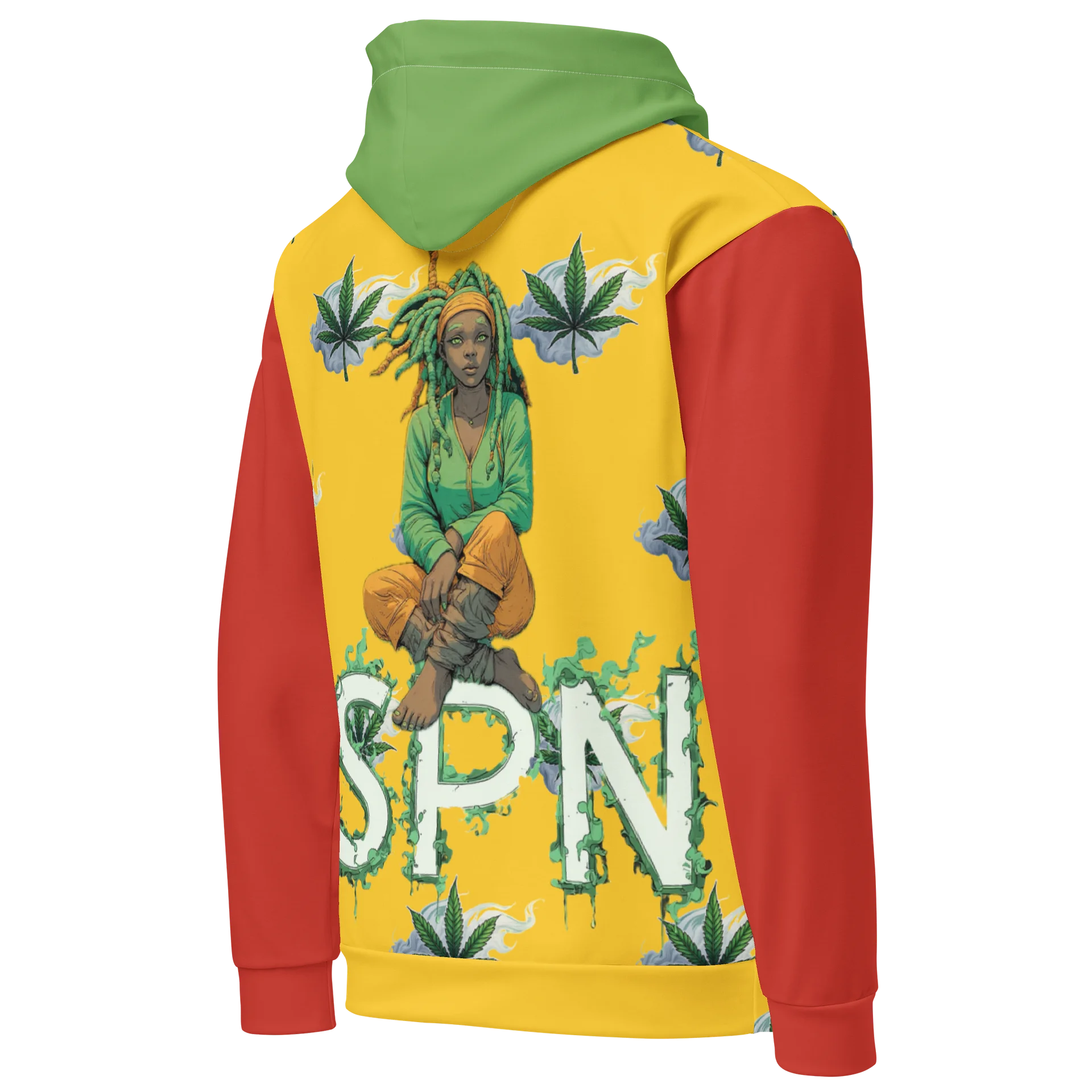 Happy 420 Leafy All-Over Hoodie product image (4)